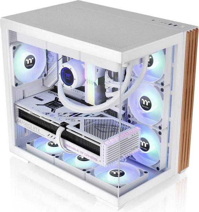 Actual product image Thermaltake Geh View 380 WS Midi Tower "ARGB Snow" White retail (ATX, mATX, Mini-ITX)