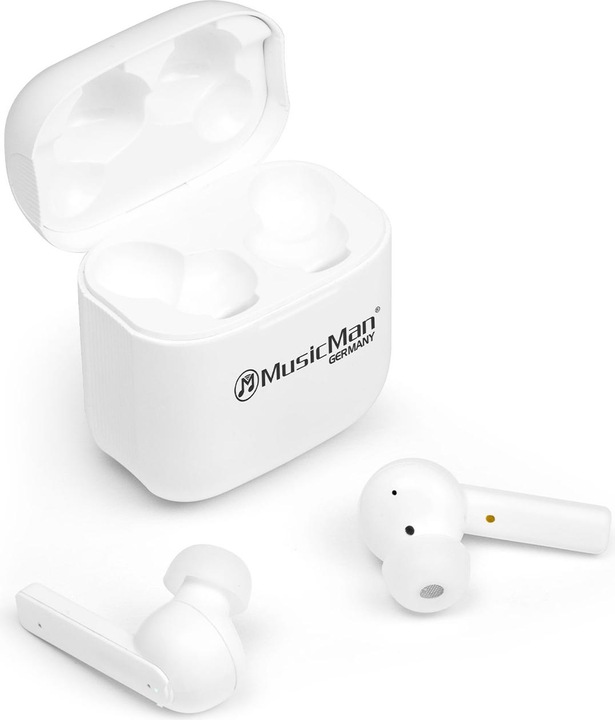 Produktbild Technaxx 2er-Set In-Ear-KopfhÃ¶rer, weiss, kabellos, ANC, Mikrofon, Multifunktionstasten, Bluetooth (ANC, 5 h, Kabellos)