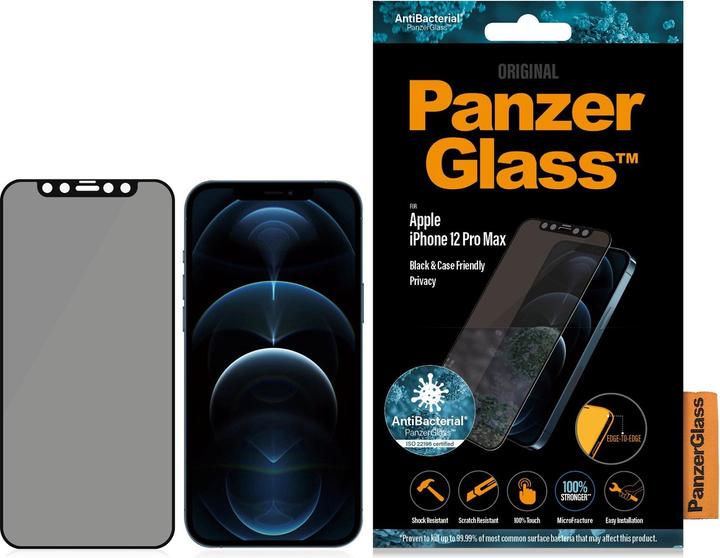 Produktbild PanzerGlass Case Friendly Privacy (1 Stück, Apple iPhone 12 Pro Max)