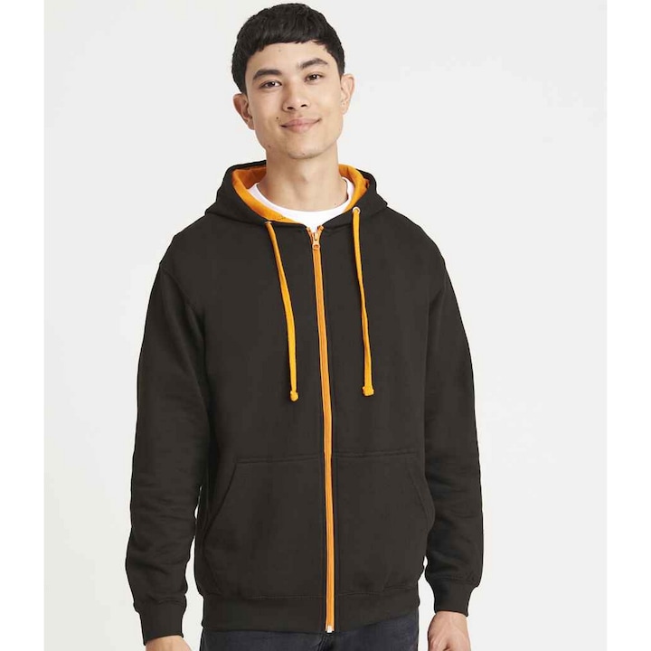 Pitch black/orange