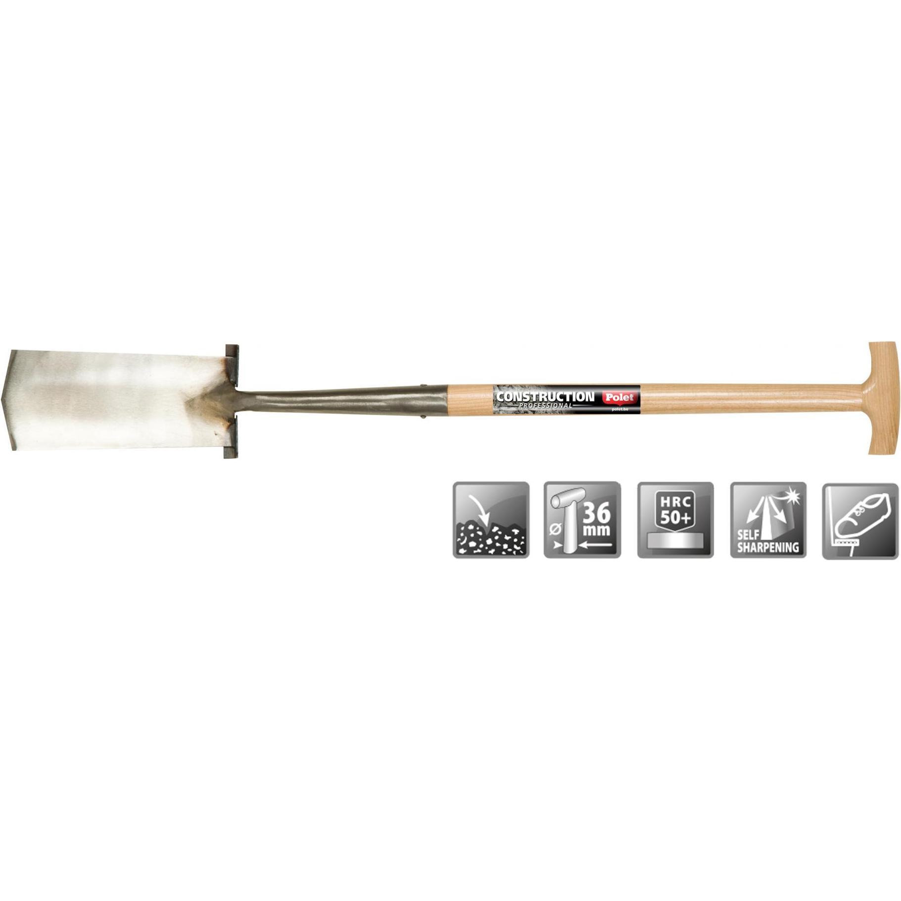 Polet, Vanga + Pala, 101020 Professionelles Kabel Spaten 320/135 2V T-ST 75CM
