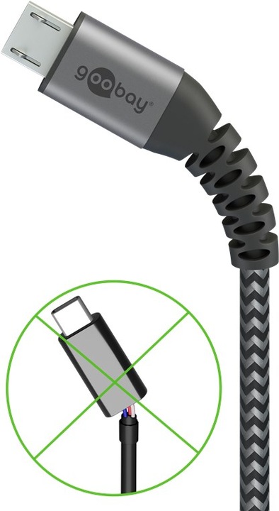 Productafbeelding Goobay USB A - Micro USB B (0.50 m, USB 2.0)