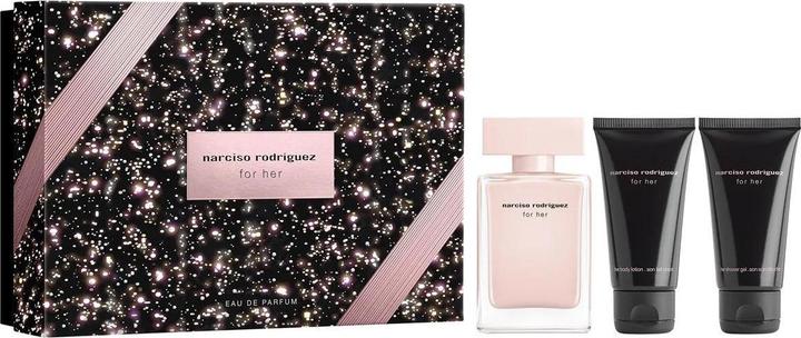 Actual product image Narciso Rodriguez For Her Eau De Parfum 50ml Shower Gel And Body Lotion Set (Eau de parfum, 50 ml)
