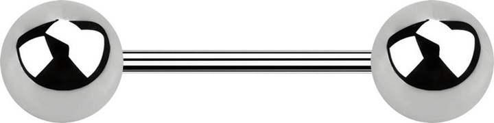 Produktbild Star Piercing Micro Barbell silber mit zwei Kugeln (Titan G23, ohne Messing)