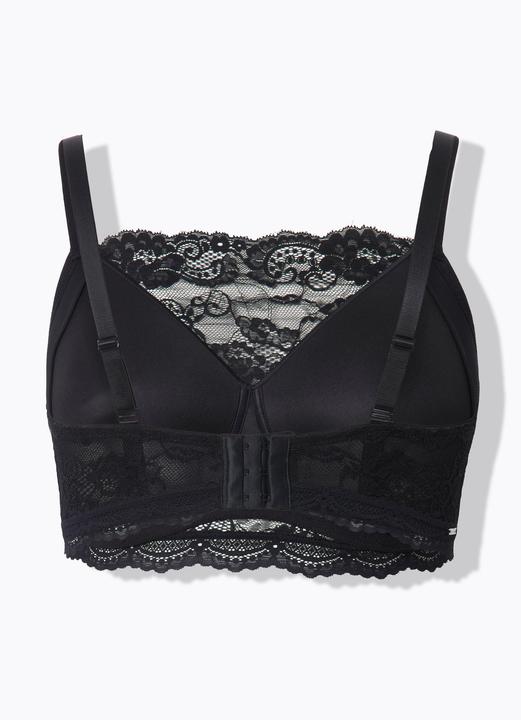 Actual product image Ulla Popken Lace Panel Bralette (95 E)