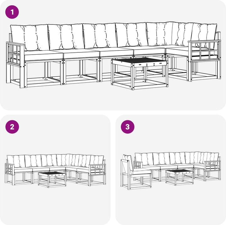 Produktbild vidaXL Sofa Set