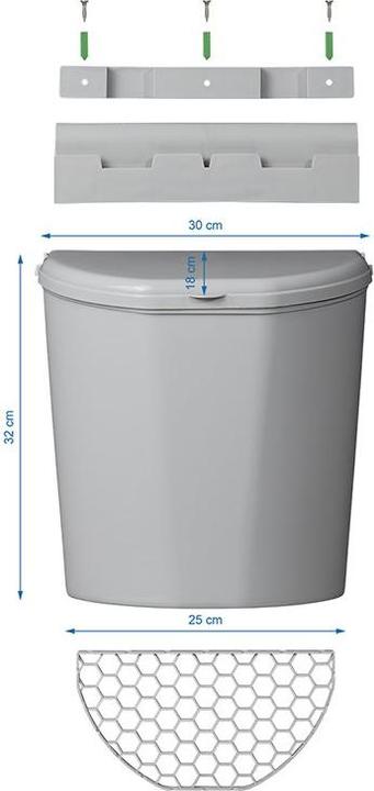 Produktbild ProPlus Abfalleimer L mit Deckel für Wohnwagen (10 l)