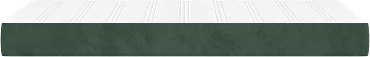 Actual product image vidaXL Taschenfederkernmatratze Dunkelgrün Samt (100 x 220 cm, Spring core)