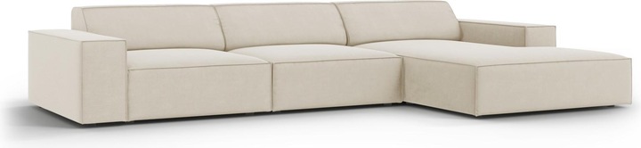 Actual product image Micadoni Velvet Right Corner Sofa, "Jodie", 4 Seats, 284x166x70Made in Europe (Corner sofa)