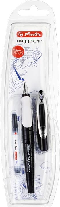 Immagine prodotto Herlitz MY.PEN - Penna stilografica (Bianco/Nero, 1 x)