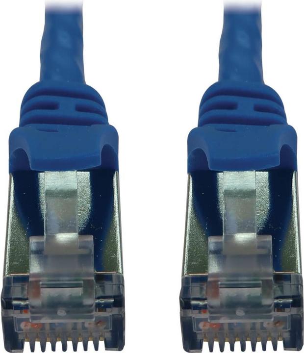 Produktbild Eaton Cat6a 10G Snagless Shielded Slim STP Ethernet Cable RJ45m/M PoE Blue 1 ft. 0.3m (S/UTP, CAT6a, 0.30 m)