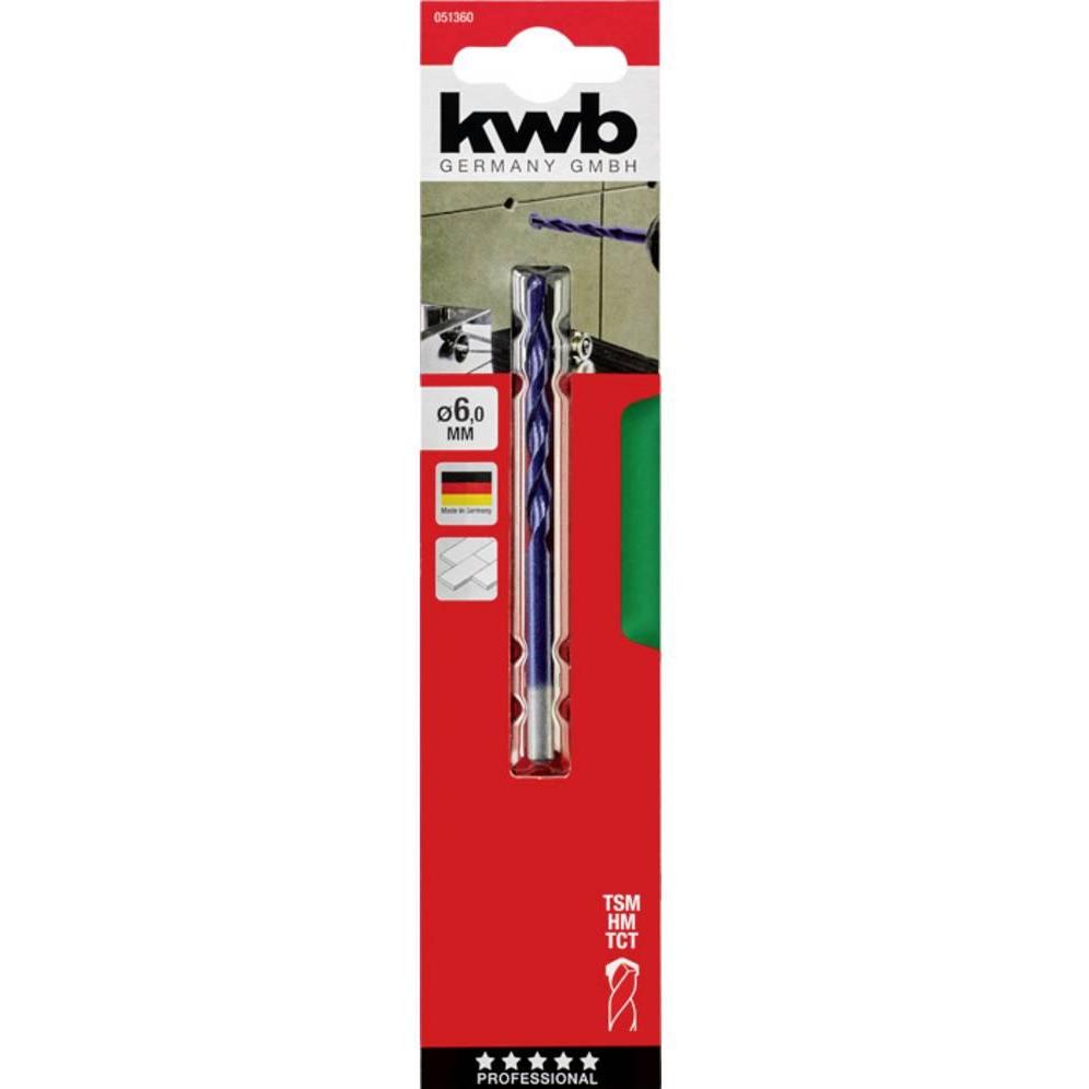 Thumbnail - kwb, Bohrereinsatz, Feinsteinzeugbohrer (6 mm)