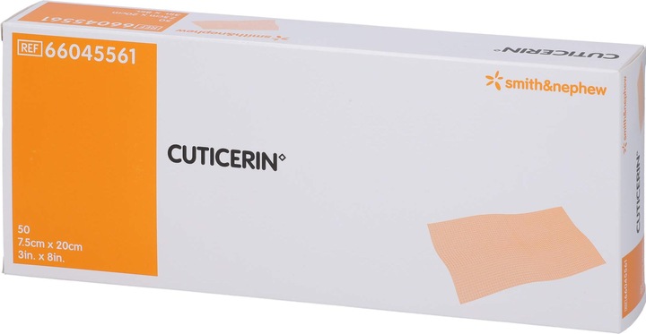 Produktbild Smith & nephew CUTICERIN 7,5x20cm Gaze m.Salbenbeschichtung, 50 St KOM
