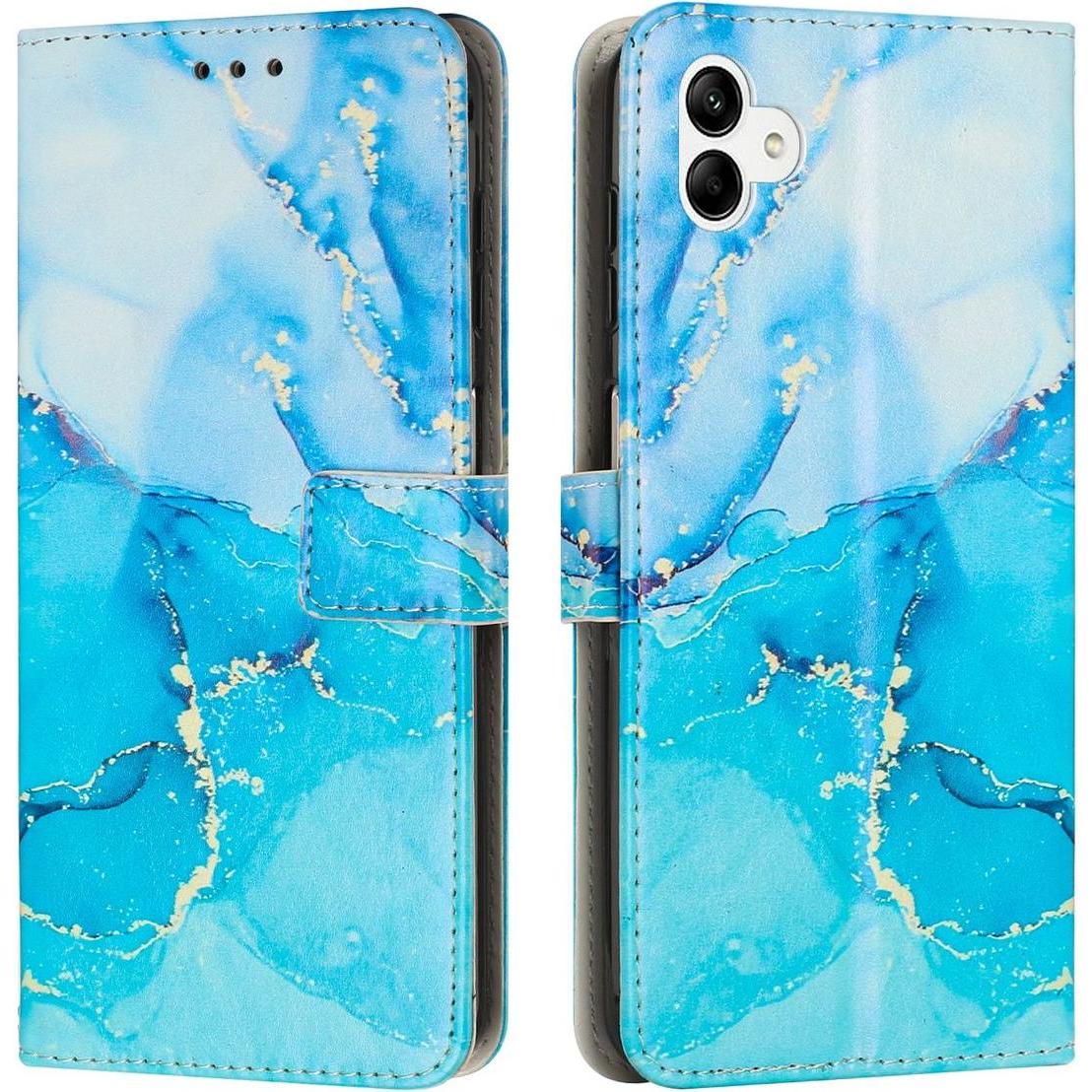 König Design Hülle Handy Schutz für Samsung Galaxy A04e A34 A54 Case Cover Marmor Tasche Etui (Samsung Galaxy A04e), Sma...