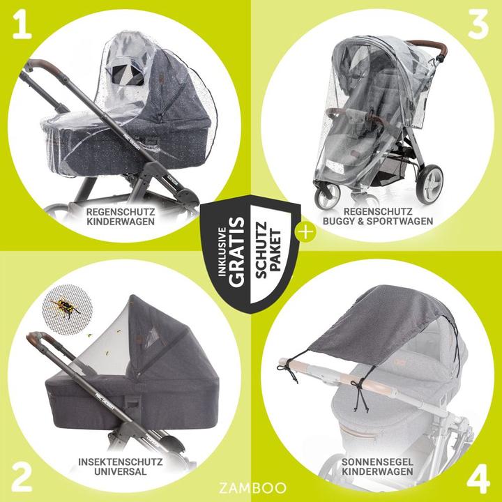 Produktbild Hauck Kombi-Kinderwagen Vision X Duoset Silver (0 Monate - 4 Jahre)