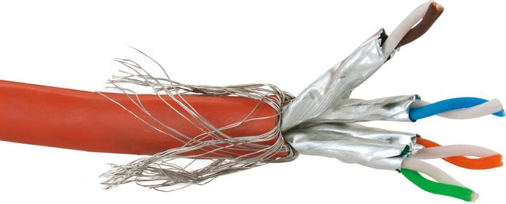 Produktbild Schwaiger CAT7 Netzwerkkabel S/FTP 50,0m rot (S/FTP, CAT7, 50 m)