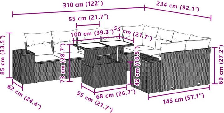 Produktbild vidaXL Violet