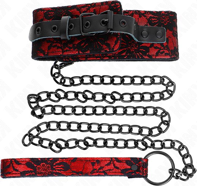 Actual product image Kink LACE CHAIN WITH BELT WITH REAL LEATHER BELT 105 CM / 44 X 5.5 CM