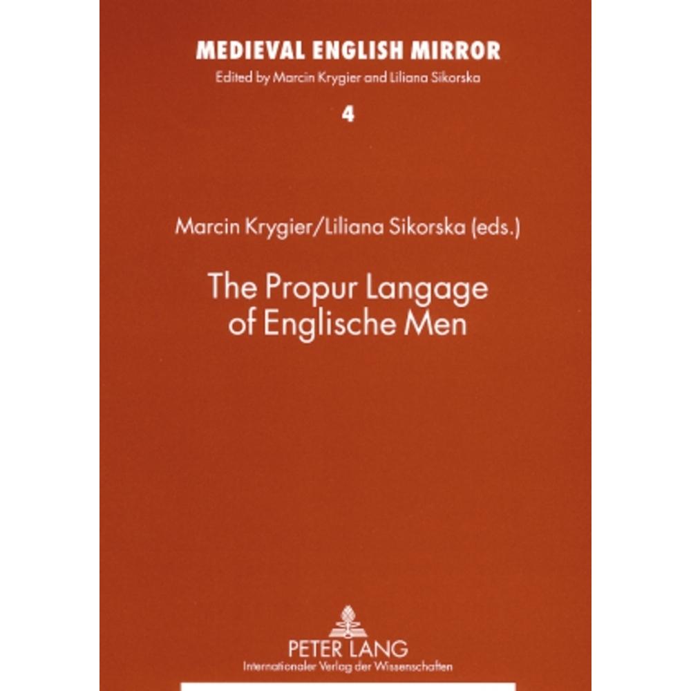 The Propur Langage of Englische Men, Fachbücher von Liliana Sikorska, Marcin Krygier