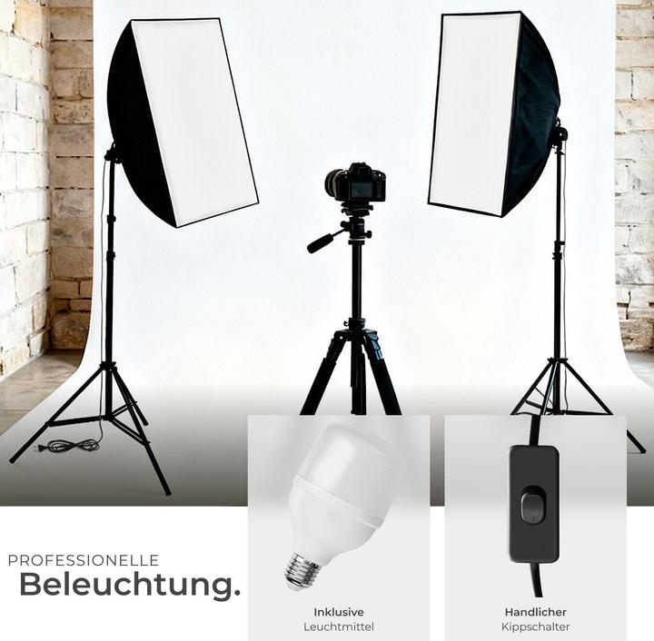 Actual product image tectake Studio light with softbox and tripod (Studio light)