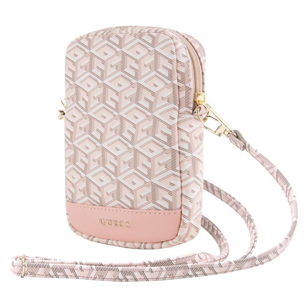 Guess, Damen, Handtasche, Torebka Guwbzpgcspgp Różowy/pink Zip GCube Bottom Stripe, Pink, Rosa