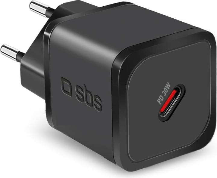 Actual product image SBS Charger GaN USB-C PD 30W black (30 W)