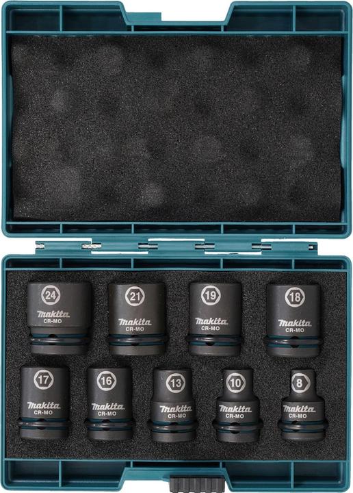 Image du produit Makita Jeu de douilles 9 pièces1/2 (24 mm)