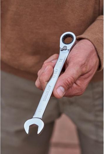 Actual product image Stanley Ratchet ring spanner (17 mm, 12 mm, 14 mm, 10 mm, 13 mm)