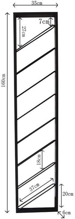 Image du produit Kare Design Porte-bouteilles mural Bistro Uno 160cm (36 x 6 x 160 cm)