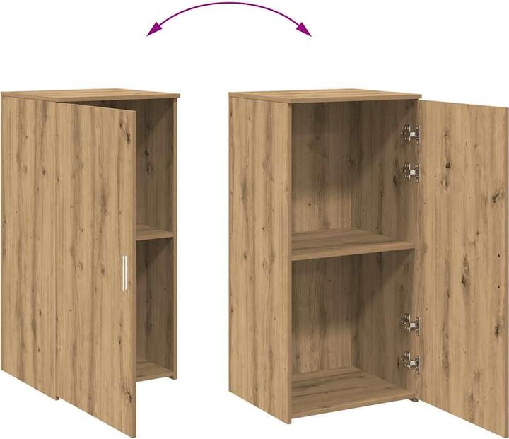 Image du produit vidaXL Armoire de stockage Chêne Artisan 50x45x103,5 cm Armoire en bois composite (45 x 50 x 103.50 cm)