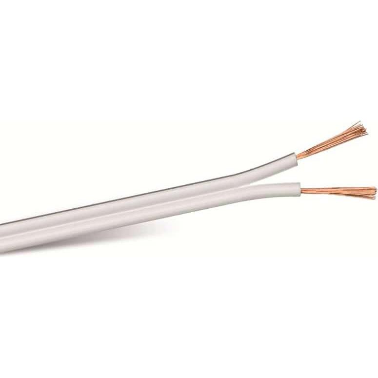 Purelink Lautsprecherkabel, 2x2,5 mm², 100m, weiss, CCA (100 m, 2.50 mm²), Lautsprecherkabel, Weiss