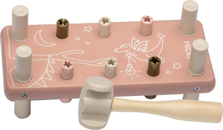 Micki Game Board Hammer Pink