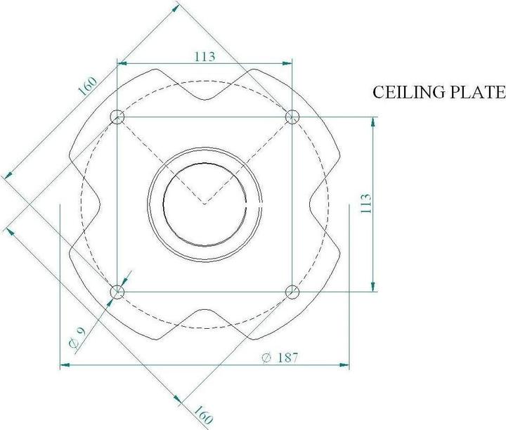 Immagine prodotto Euromet ARAKNO Supporto universale da soffitto (Soffitto)