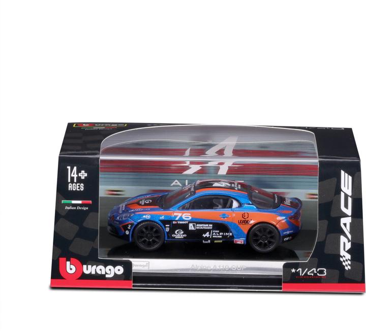 Produktbild Bburago 18-38303 - RACING - ALPINE A110 CUP - 1:43