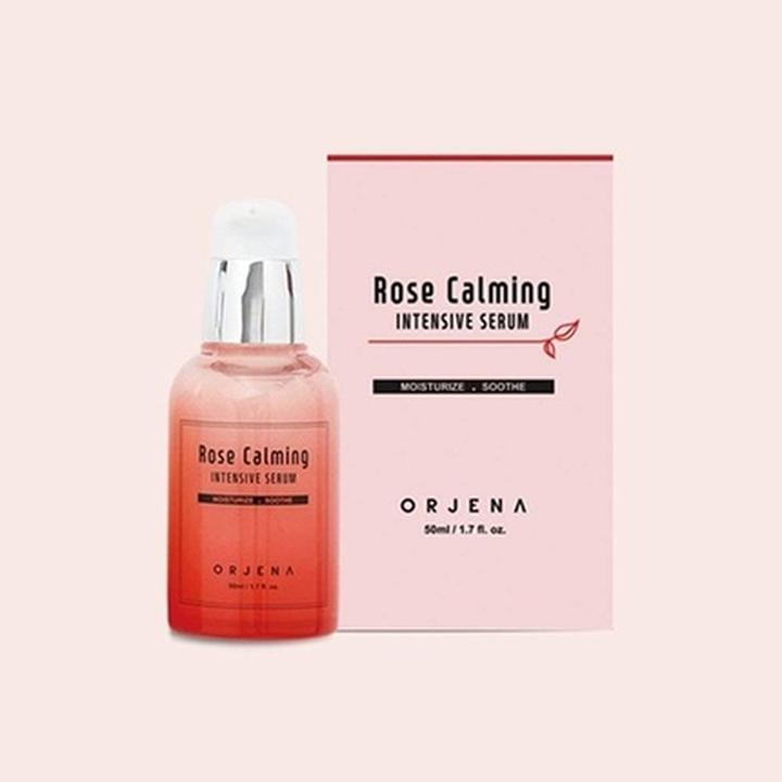 Actual product image Orjena Rose Calming Intensive Serum - Moisturizing, Soothing for All (30 ml)