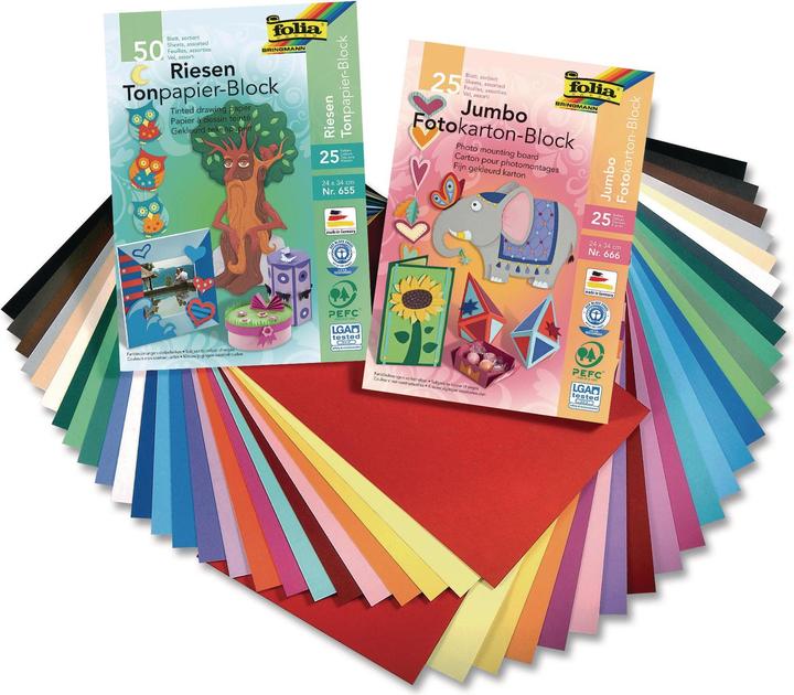 Image du produit Folia Bloc de carton pour photos (300 g/m², 25 x)