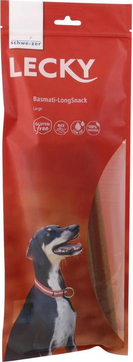Immagine prodotto Lecky Basmati LongSnack vegan chew senza glutine (Senior, Adulto, Junior, 4 pz., 240 g)