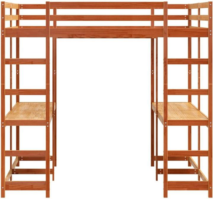 Produktbild vidaXL Hochbett mit Schreibtisch & Leiter (160 x 200 cm)