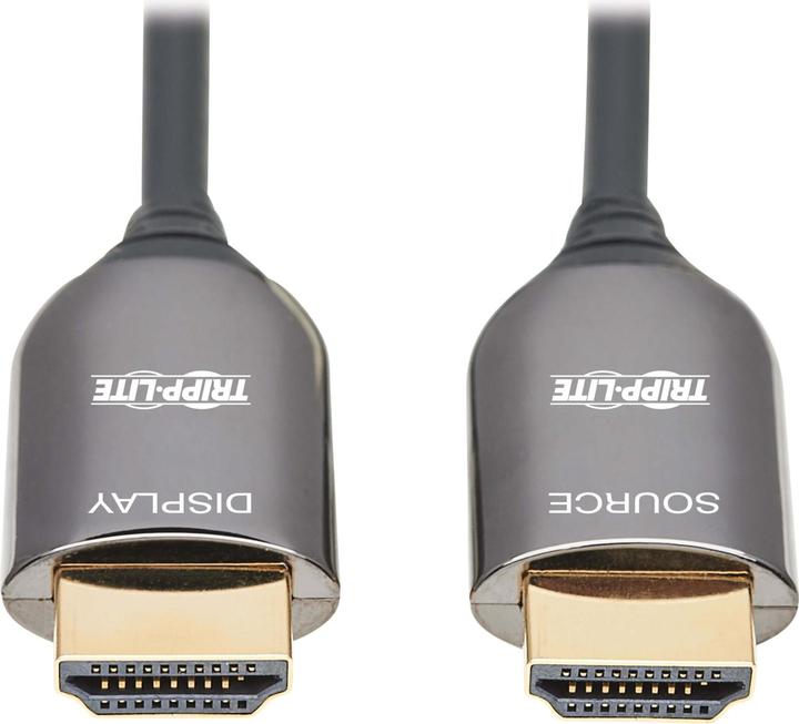 Actual product image Eaton 8K HDMI Plenum-Rated Fiber Active Optical Cable AOC 8K UHD 60Hz HDR M/M Black 15m (15 m)