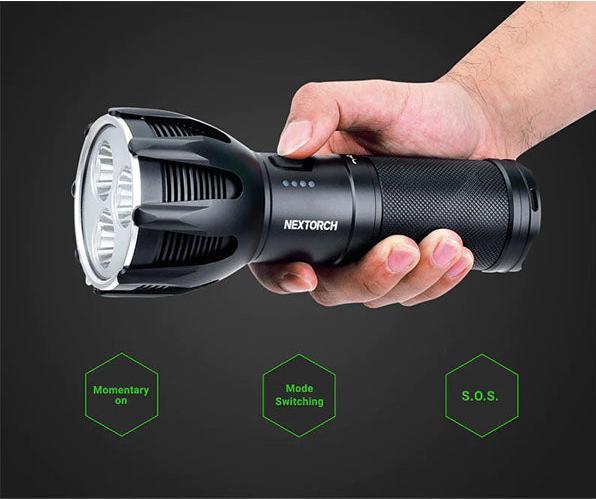 Actual product image Nextorch Suchscheinwerfer SAINT TORCH 30 V2.0, 8'000 Lumen (20 cm, 8000 lm)