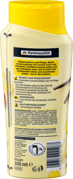 Produktbild dm Balea Shampoo Intensivpflege (300 ml, Flüssiges Shampoo)