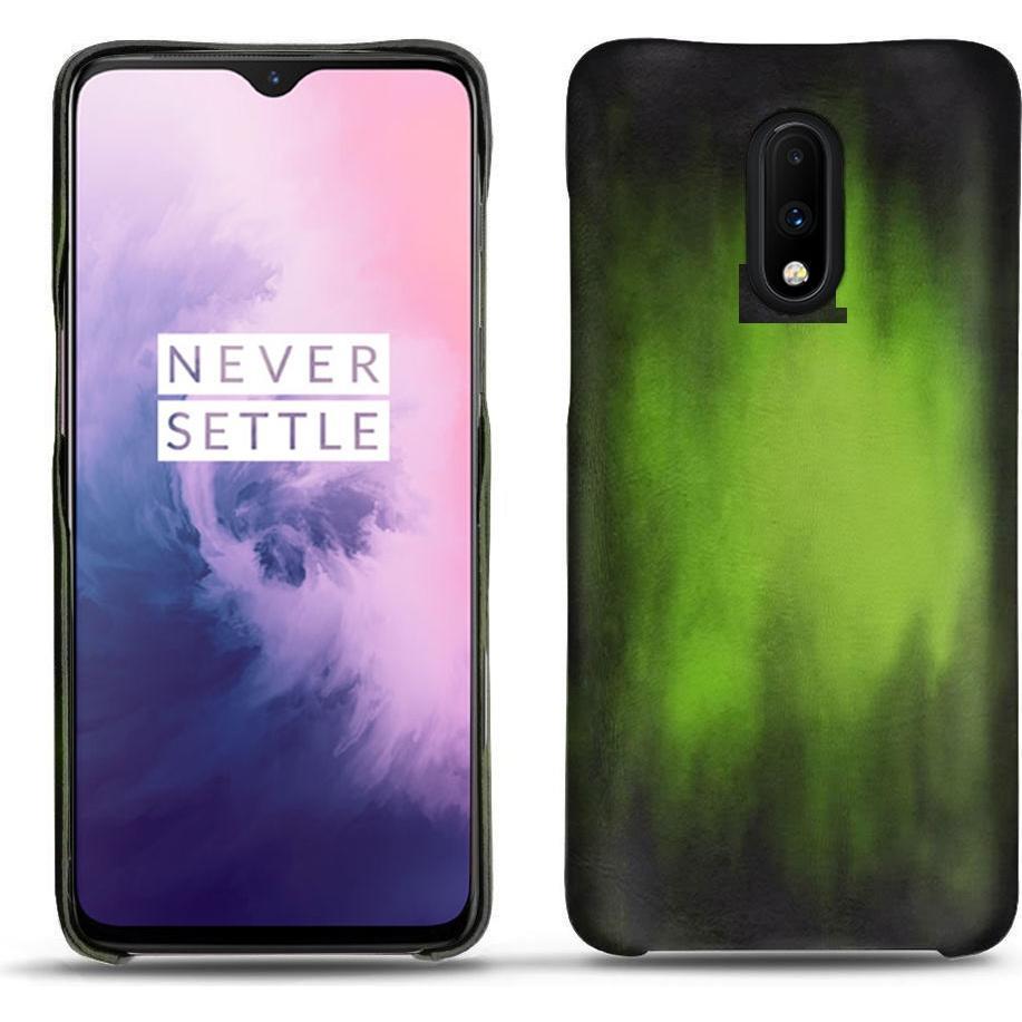 Thumbnail - Noreve Lederschutzhülle (OnePlus 7), Smartphone Hülle, Grün