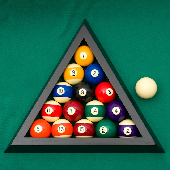 Stradivari Patent Billard Dreieck aus Holz