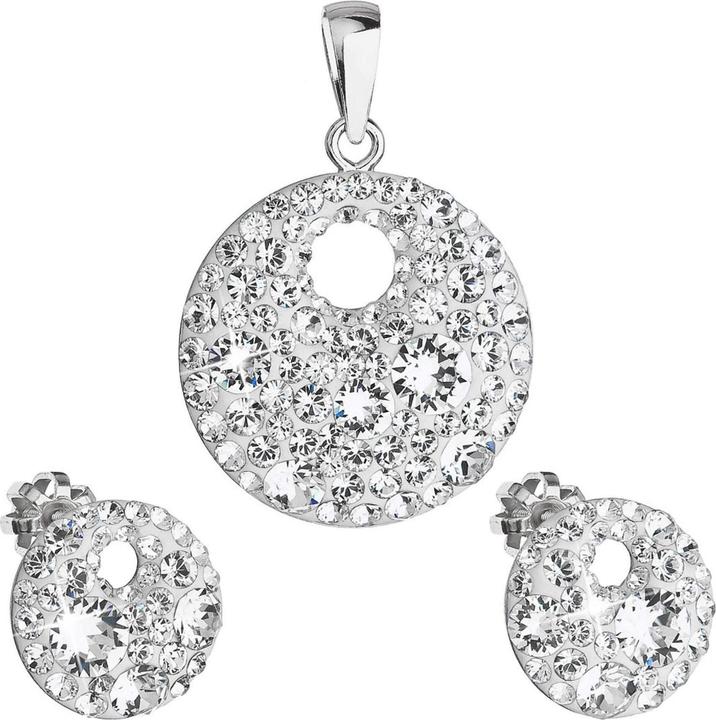 Produktbild Evolution Group - Elegant jewelry set with crystals Preciosa 39148.1 (earrings. pendant)