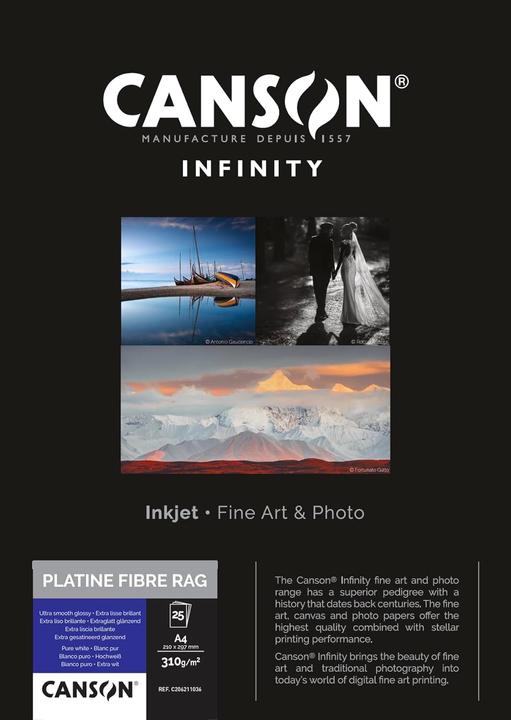 Immagine prodotto Canson Carta fotografica INFINITY A4 (310 g/m², A4, 25 x)