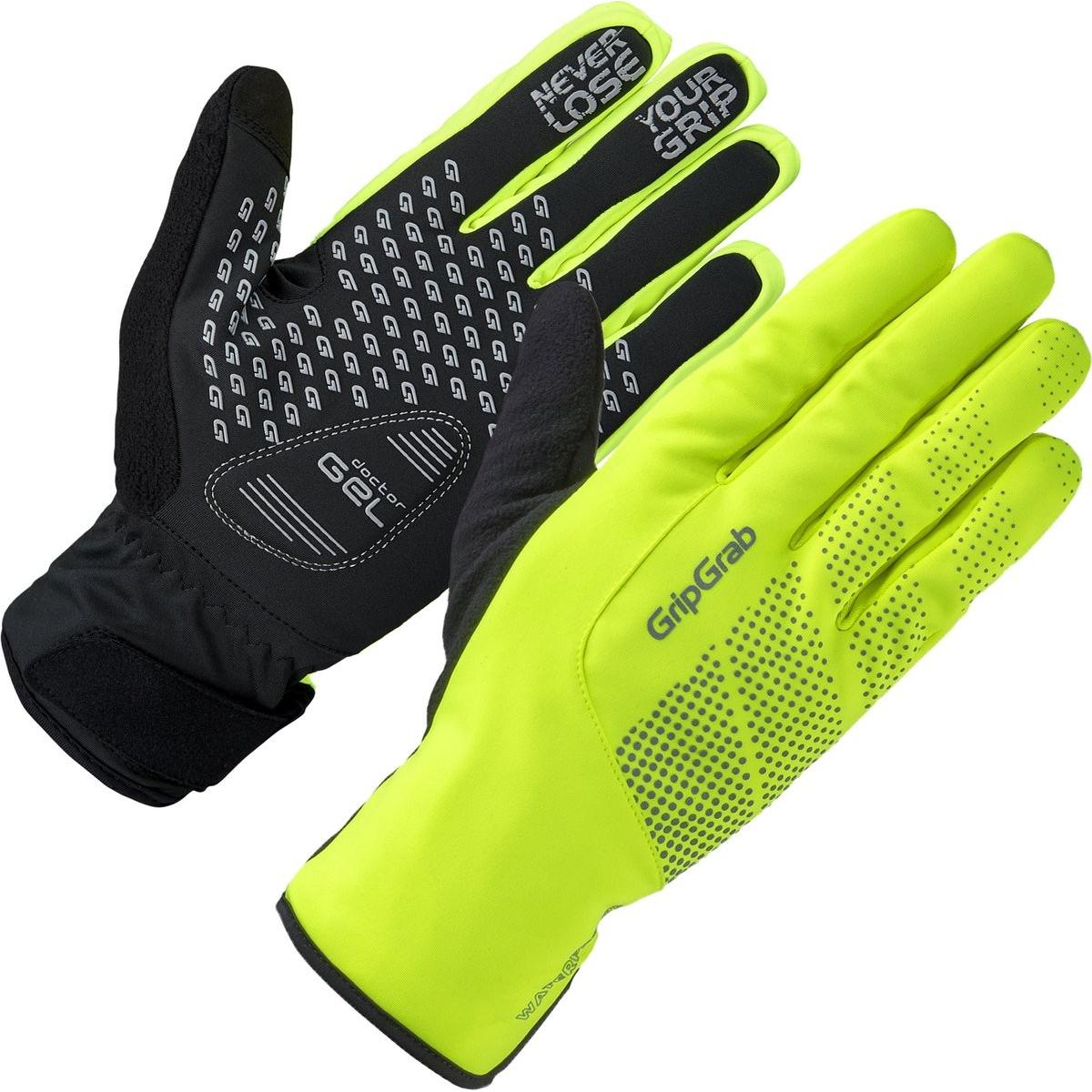 GripGrab, Unisex, Handschoenen, Ride Waterdichte Hi-Vis Thermische Handschoenen, Geel, (XL)
