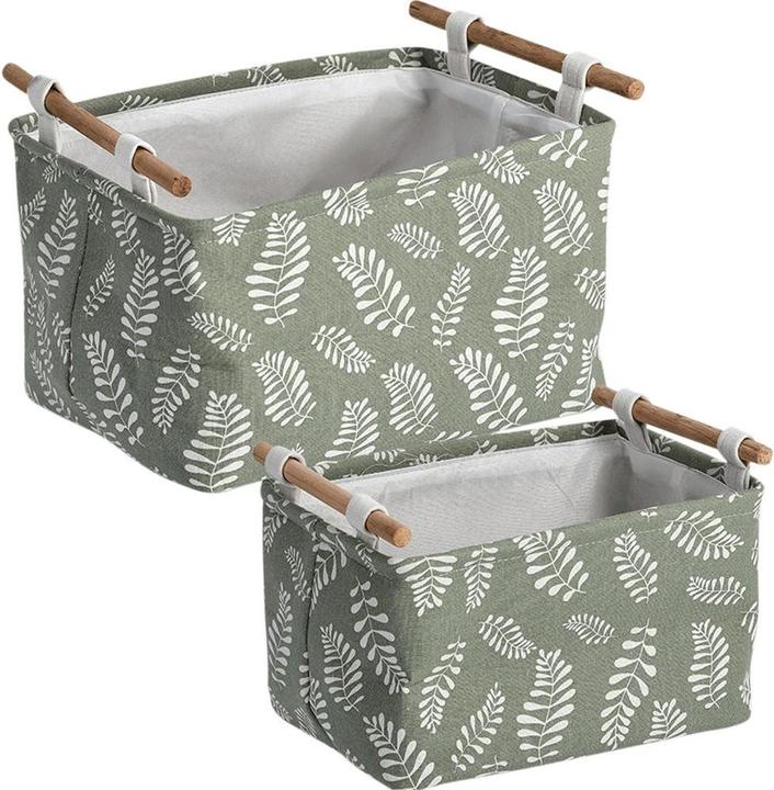 Image du produit Zeller Present Panier de rangement 30x21x18 vert (21 cm, 1x)