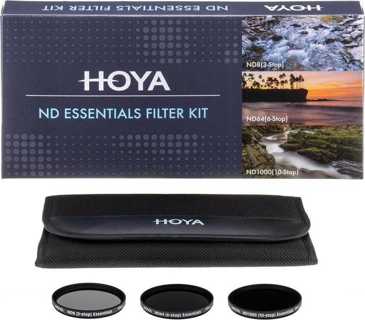 Produktbild Hoya 49mm ND Essentials Filter Kit 8/64/1000 (49 mm, ND- / Graufilter)