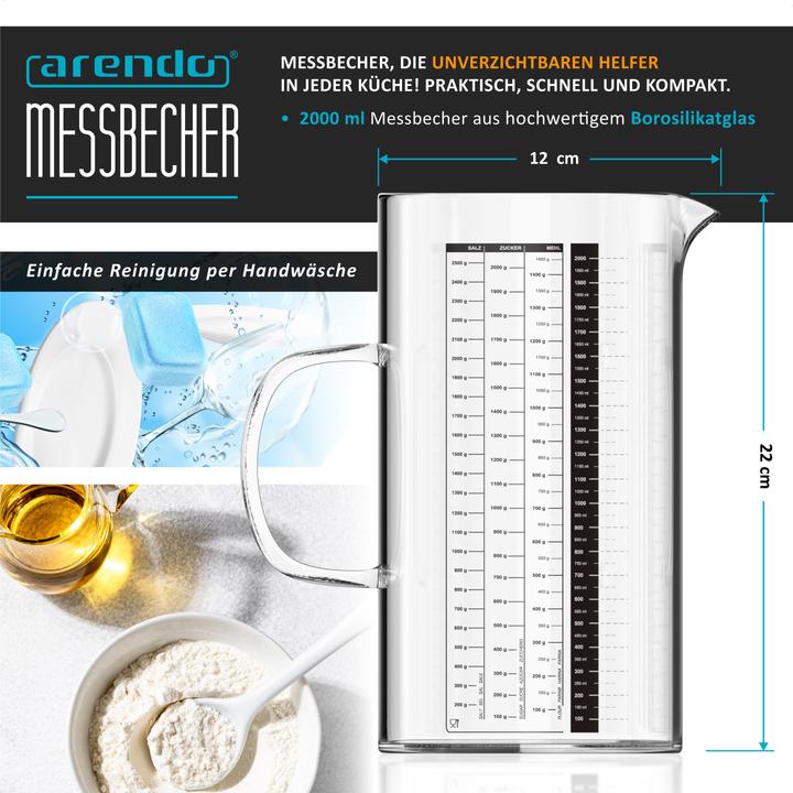 Produktbild Arendo Messbecher (2000 ml)