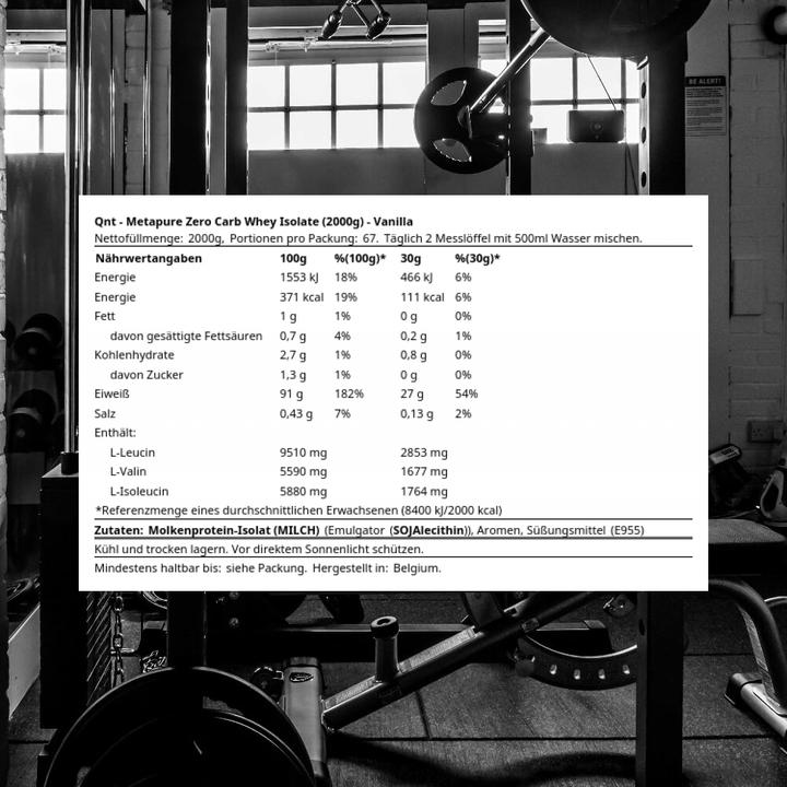 Actual product image QNT Metapure Zero Carb (Vanilla, 1 pcs., 2000 g)